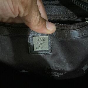 MCM Black Leather Men's Bag